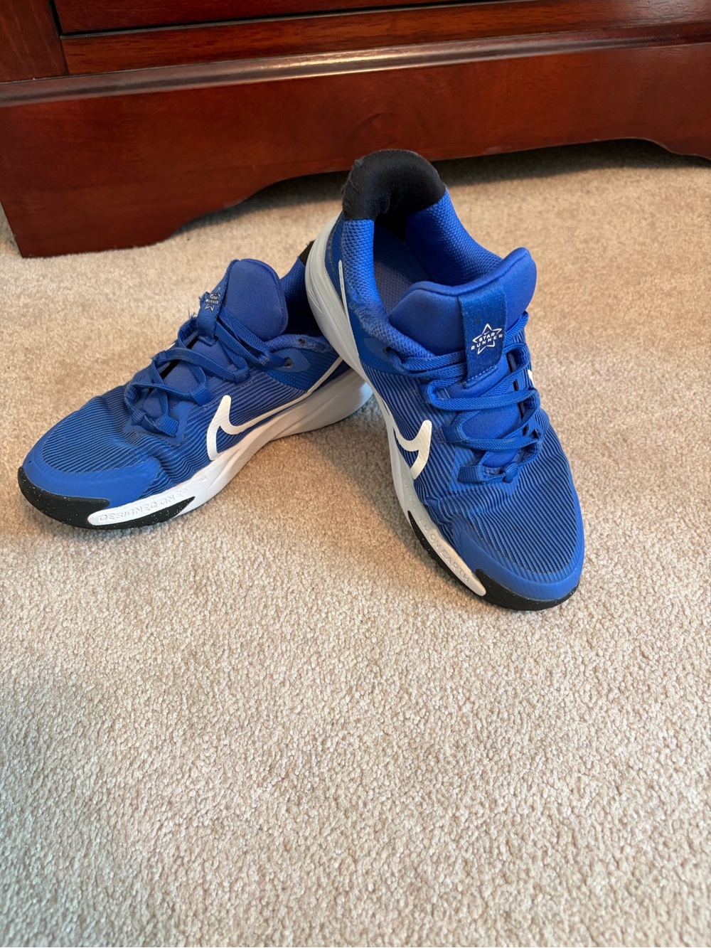 Nike Kids Blue and White Low-Top Sneakers
